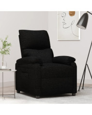 Fauteuil inclinable Noir Tissu | Mobilier & Déco