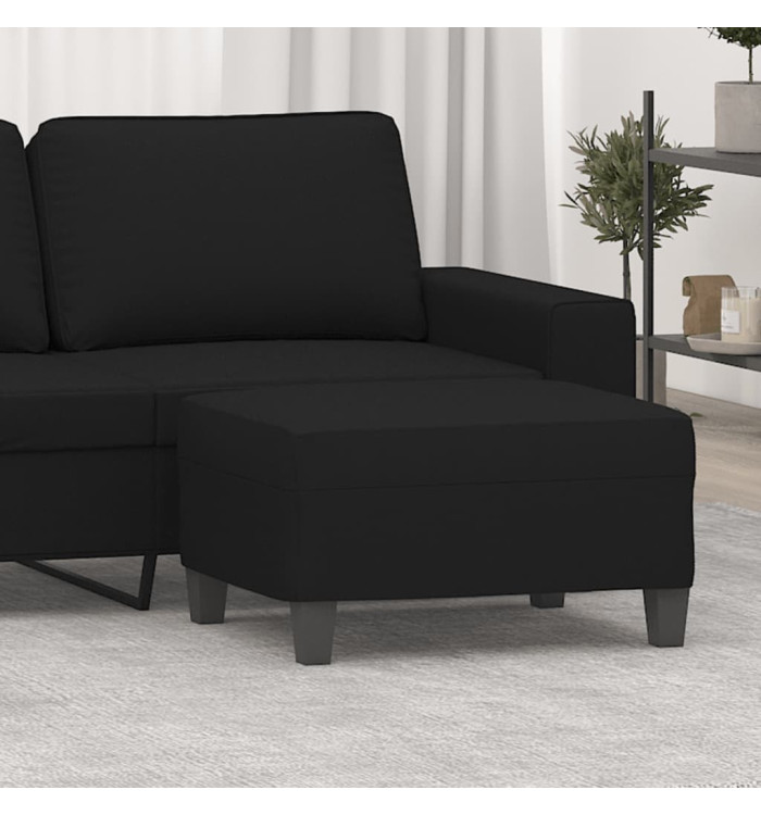 Repose-pied Noir 70x55x41 cm Tissu microfibre | Mobilier & Déco