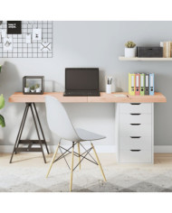 Dessus de table 160x50x(2-6) cm bois de chêne massif non traité | Mobilier & Déco