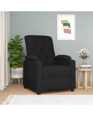 Fauteuil inclinable Noir Tissu | Mobilier & Déco