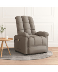Fauteuil électrique de massage Taupe Tissu | Mobilier & Déco