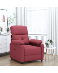 Fauteuil inclinable Rouge bordeaux Tissu | Mobilier & Déco