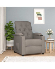Fauteuil inclinable Taupe Tissu | Mobilier & Déco