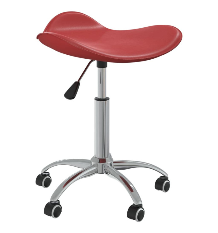 Tabouret de salon et spa Rouge bordeaux Similicuir | Mobilier & Déco