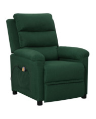 Fauteuil de massage Vert foncé Tissu | Mobilier & Déco