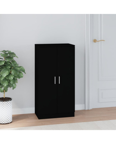 Armoire à chaussures Noir 55x35x108 cm Bois d'ingénierie | Mobilier & Déco