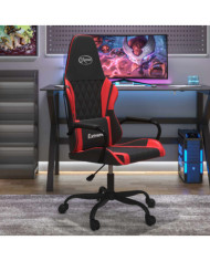 Chaise de jeu Noir et rouge Similicuir | Mobilier & Déco