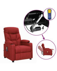 Fauteuil de massage Rouge bordeaux Tissu | Mobilier & Déco
