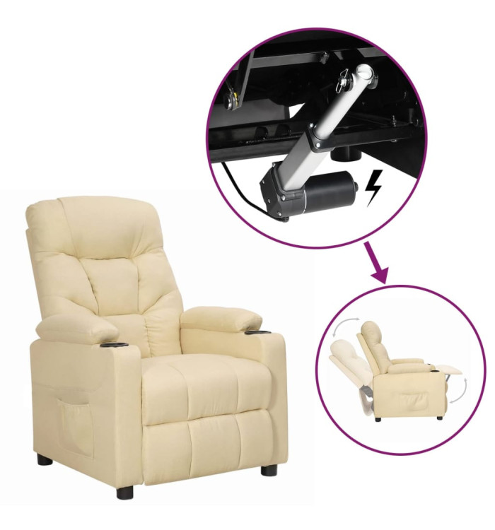 Fauteuil Crème Tissu | Mobilier & Déco