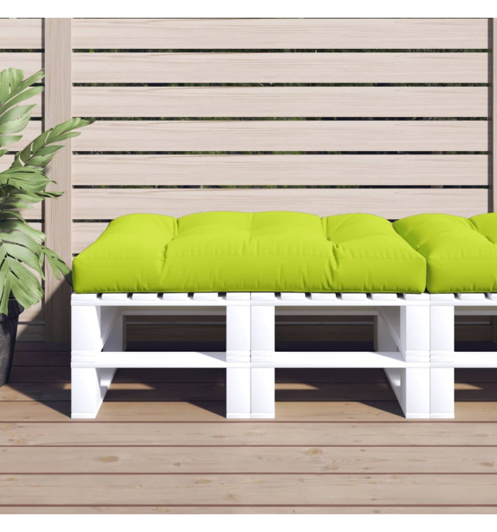 Coussin de palette vert vif 120x80x12 cm tissu | Mobilier & Déco
