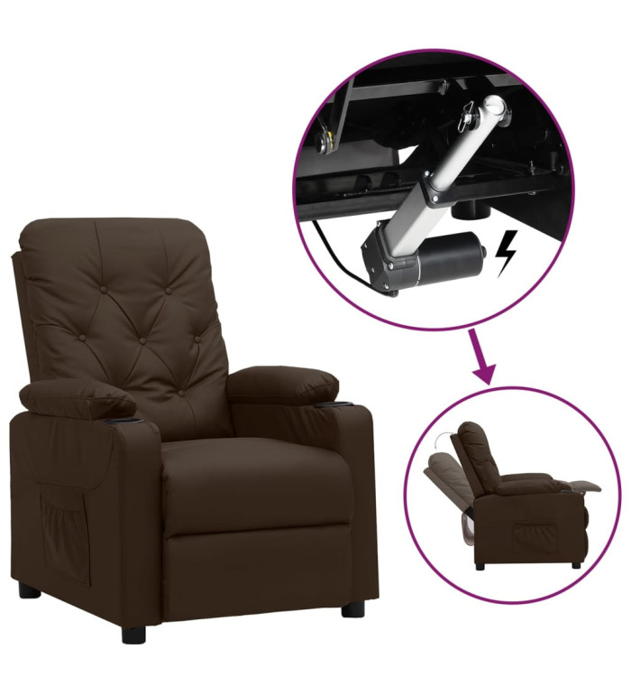 Fauteuil Marron Similicuir | Mobilier & Déco