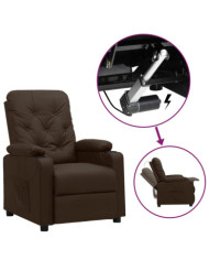 Fauteuil Marron Similicuir | Mobilier & Déco