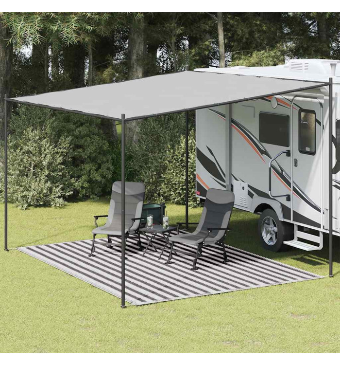 Tapis de tente 300x400 cm anthracite et blanc | Mobilier & Déco