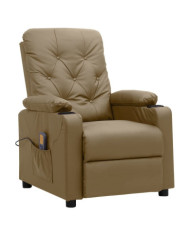 Fauteuil de massage Cappuccino Similicuir | Mobilier & Déco