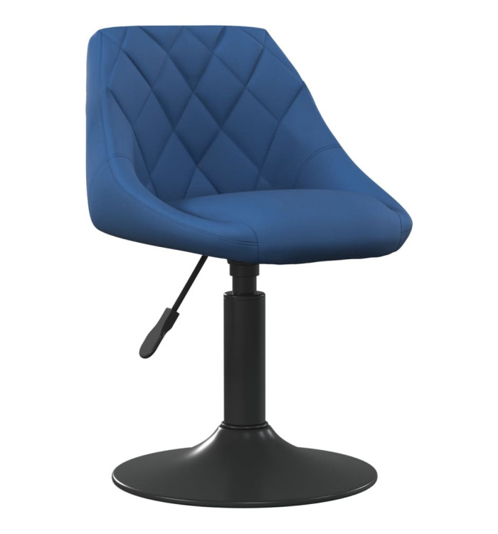Chaise de salle à manger Bleu Velours | Mobilier & Déco