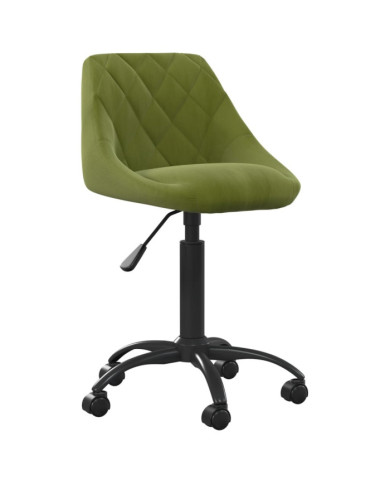 Chaise de bureau Vert clair Velours | Mobilier & Déco