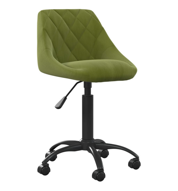 Chaise de bureau Vert clair Velours | Mobilier & Déco