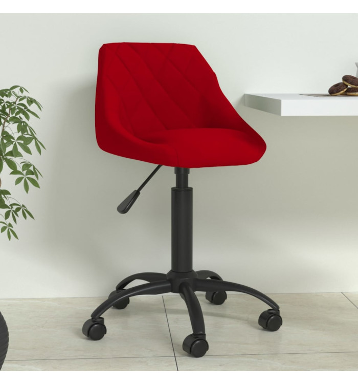 Chaise de salle à manger Rouge bordeaux Velours | Mobilier & Déco