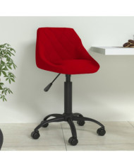 Chaise de salle à manger Rouge bordeaux Velours | Mobilier & Déco