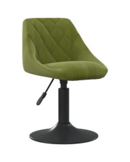 Chaise de salle à manger Vert clair Velours | Mobilier & Déco