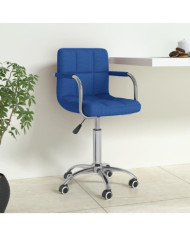 Chaise pivotante de bureau Bleu Tissu | Mobilier & Déco