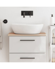 Comptoir de salle de bain 60x40x1,5 cm bois massif de hêtre | Mobilier & Déco