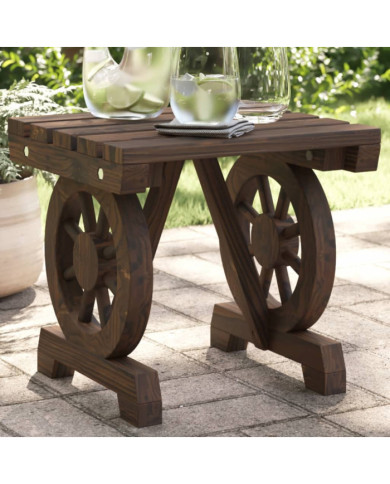 Repose-pied de jardin 40x36,5x38,5 cm bois massif sapin | Mobilier & Déco