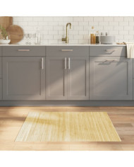 Tapis rectangulaire naturel clair 80x100 cm bambou | Mobilier & Déco