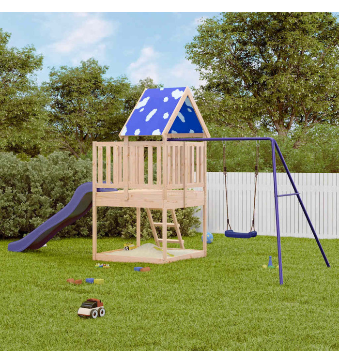 Aire de jeux d'extérieur bois de pin massif | Mobilier & Déco