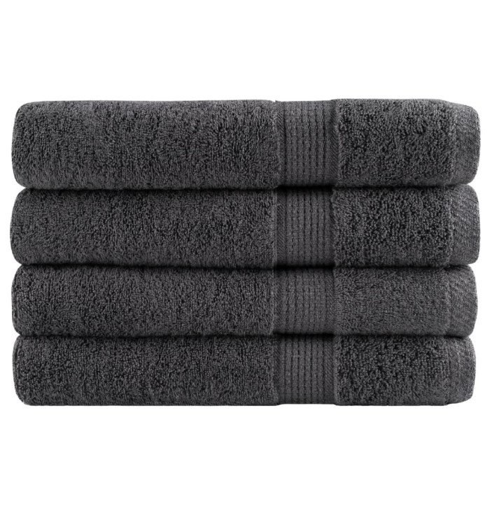 Serviettes de qualité supérieure SOLUND 4 pcs anthracite | Mobilier & Déco