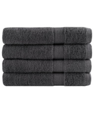 Serviettes de qualité supérieure SOLUND 4 pcs anthracite | Mobilier & Déco