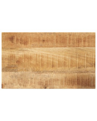 Dessus de table rectangulaire bois massif de manguier brut | Mobilier & Déco
