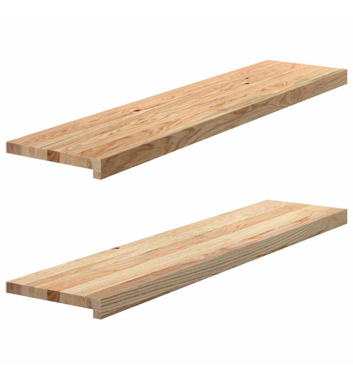Appuis de fenêtre 2 pcs non traité 110x25x2cm bois chêne massif | Mobilier & Déco