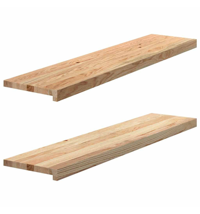 Appuis de fenêtre 2 pcs non traité 110x30x2cm bois chêne massif | Mobilier & Déco