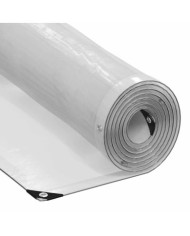 Bâche transparente avec œillets 3x12 m polyéthylène | Mobilier & Déco