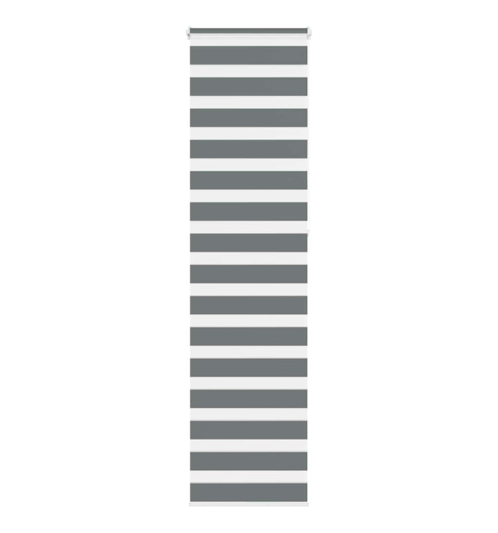 Store zèbre gris foncé largeur du tissu 60,9 cm polyester | Mobilier & Déco