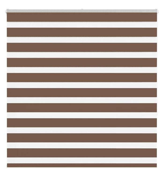 Store zèbre marron 150x150cm largeur du tissu 145,9cm polyester | Mobilier & Déco