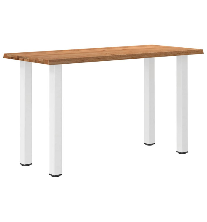 Table de bar rectangulaire en chêne massif avec bords naturels 180 x 80 x 102 cm | Mobilier & Déco
