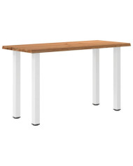 Table de bar rectangulaire en chêne massif avec bords naturels 180 x 80 x 102 cm | Mobilier & Déco