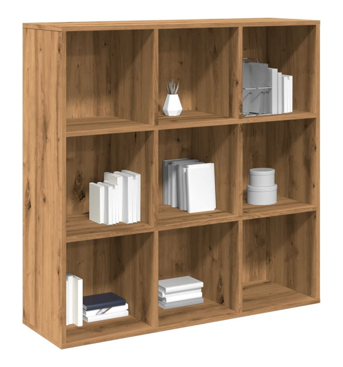 Armoire à livres chêne artisanal 98x29x97,5 cm | Mobilier & Déco