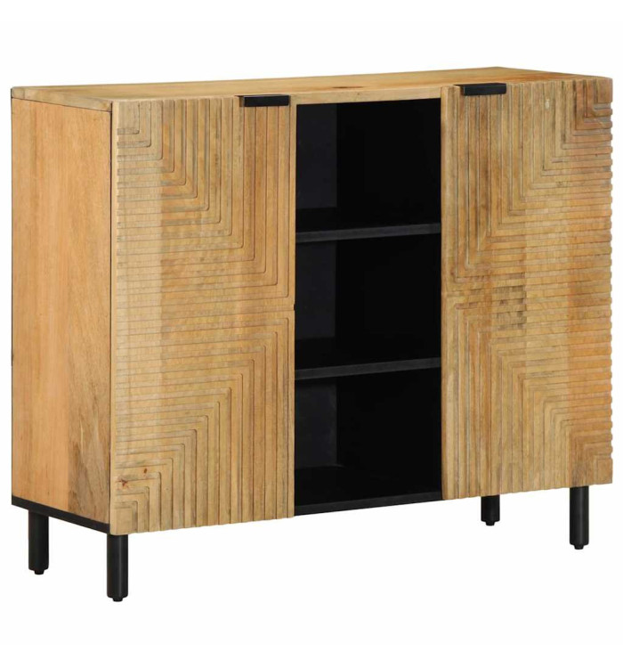 Buffet marron 90x33x75 cm bois massif de manguier | Mobilier & Déco