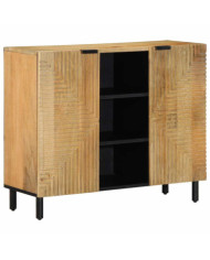 Buffet marron 90x33x75 cm bois massif de manguier | Mobilier & Déco