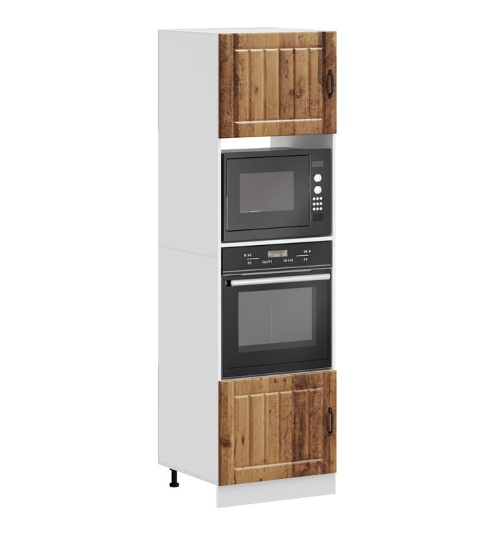 Armoires de four 2 pcs Kalmar vieux bois bois d'ingénierie | Mobilier & Déco