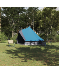 Tente Familiale Tipi Bleue Imperméable pour 8 Personnes | Mobilier & Déco