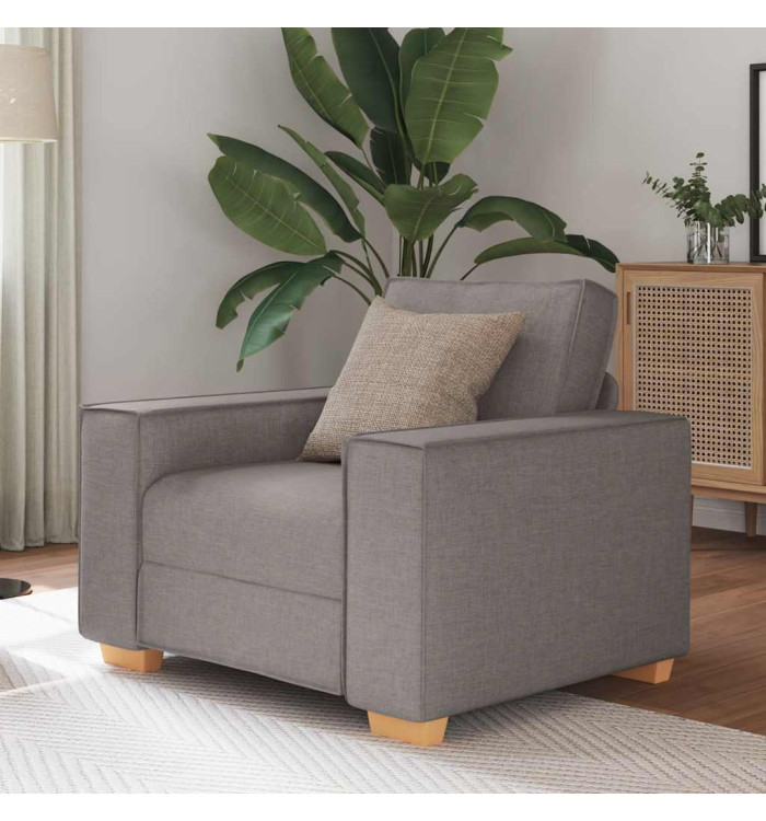 Canapé-chaise Taupe 60 cm Tissu | Mobilier & Déco