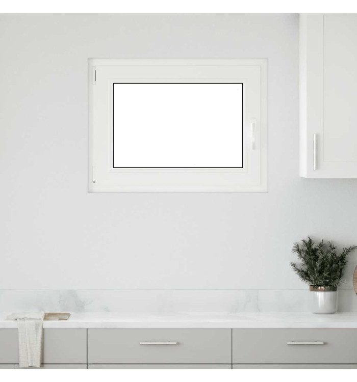 Fenêtre de sous-sol« RISOR » 80 x 50 cm oscillo-battante DIN gauche blanche | Mobilier & Déco