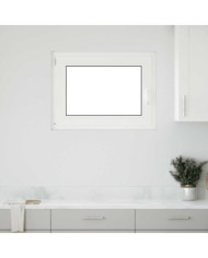 Fenêtre de sous-sol« RISOR » 80 x 50 cm oscillo-battante DIN gauche blanche | Mobilier & Déco