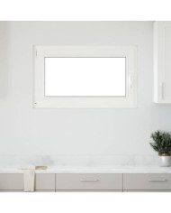 Fenêtre de sous-sol« RISOR » 100 x 70 cm oscillo-battante DIN gauche anthracite | Mobilier & Déco