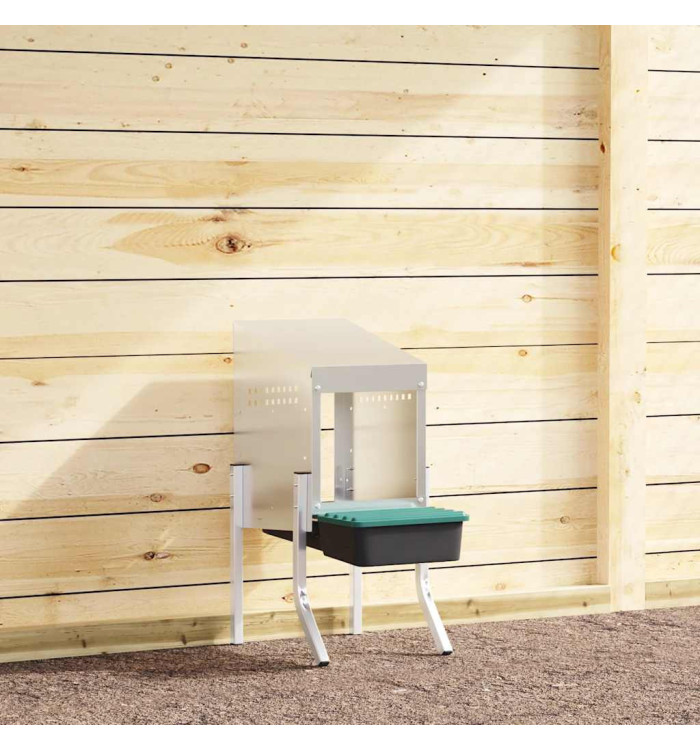 Nichoir à poules1 compartiment avec pieds en acier galvanisé | Mobilier & Déco