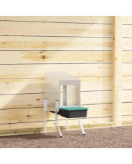 Nichoir à poules1 compartiment avec pieds en acier galvanisé | Mobilier & Déco